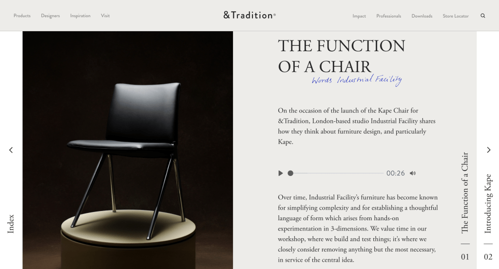 the function of a&nbsp;chair